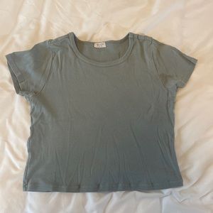 brandy melville sage/light green baby tee